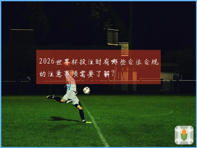 2026世界杯投注时有哪些合法合规的注意事项需要了解？
