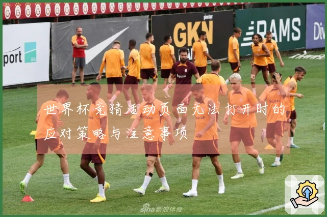 世界杯竞猜活动页面无法打开时的应对策略与注意事项